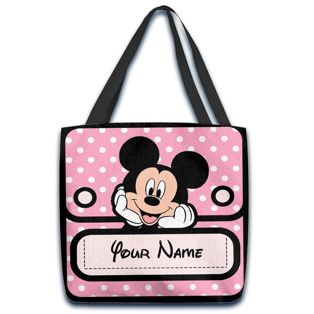 Personalized Mickey Mouse Tote Bag with Custom Name for Kids Tote Bag GradoCreations