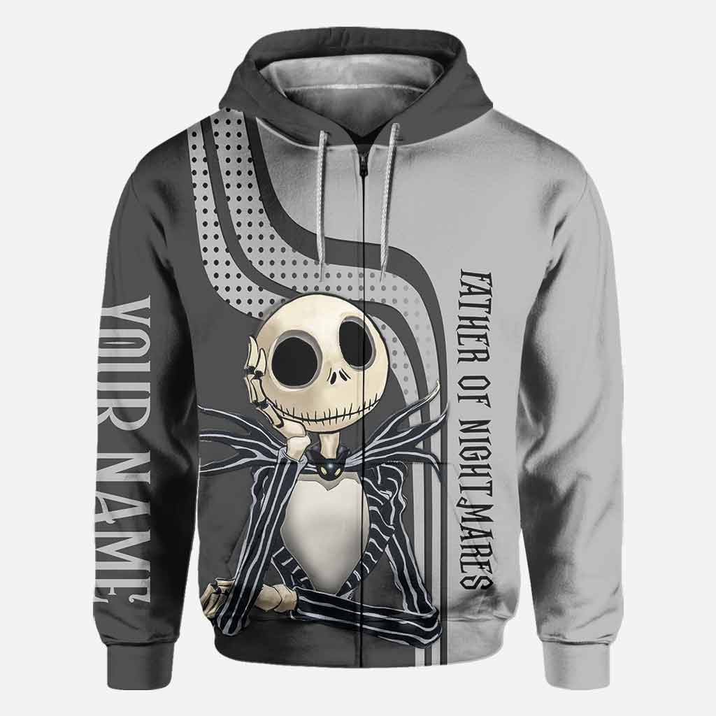 Personalized Father of Nightmares Hoodie Custom Name Gift for Dad All Over Shirt GradoCreations