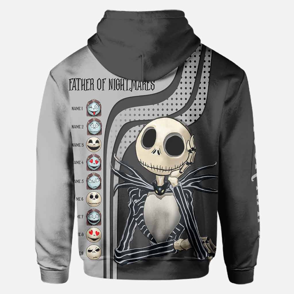 Personalized Father of Nightmares Hoodie Custom Name Gift for Dad All Over Shirt GradoCreations