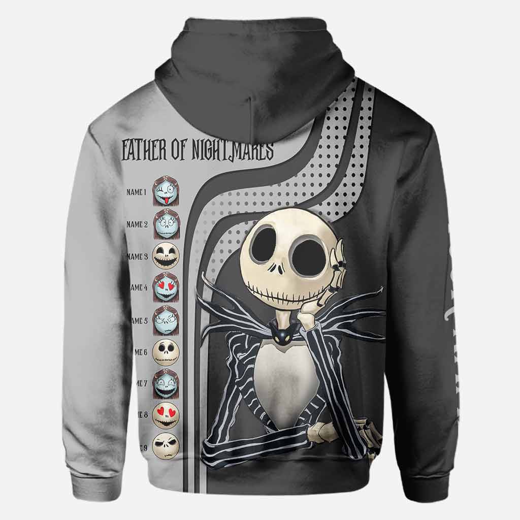 Personalized Father of Nightmares Hoodie Custom Name Gift for Dad All Over Shirt GradoCreations