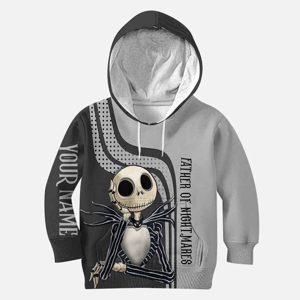 Personalized Father of Nightmares Hoodie Custom Name Gift for Dad All Over Shirt GradoCreations