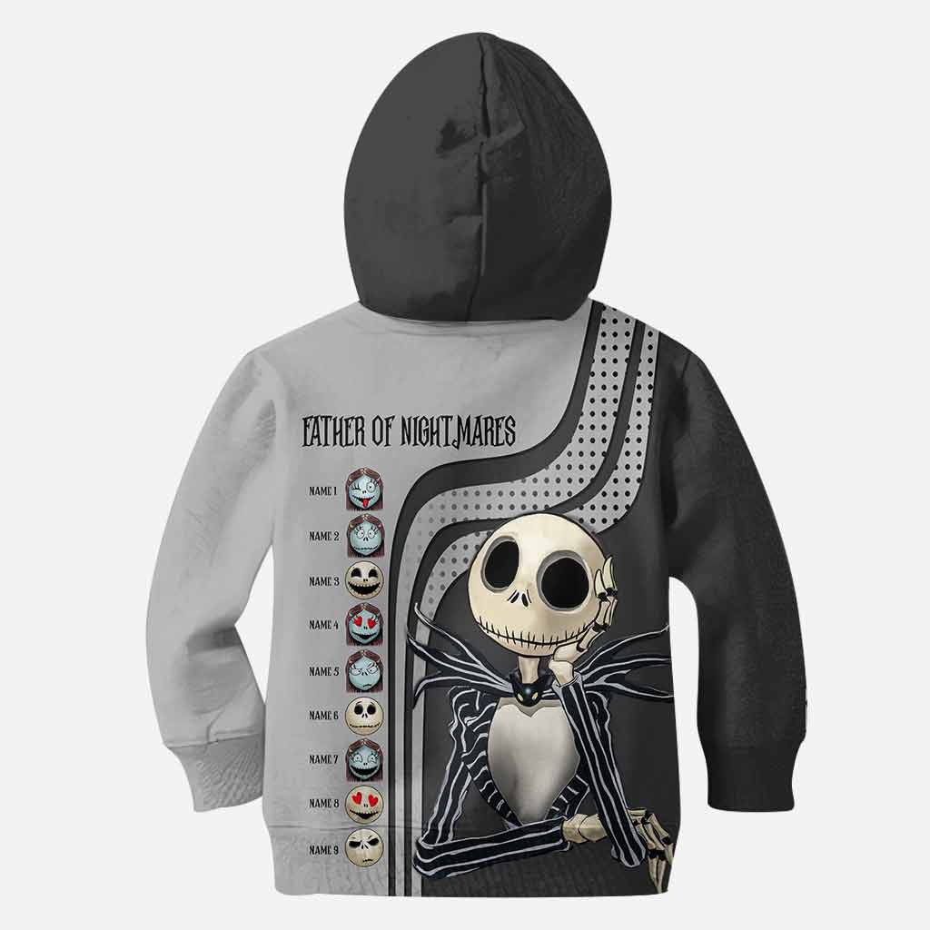 Personalized Father of Nightmares Hoodie Custom Name Gift for Dad All Over Shirt GradoCreations