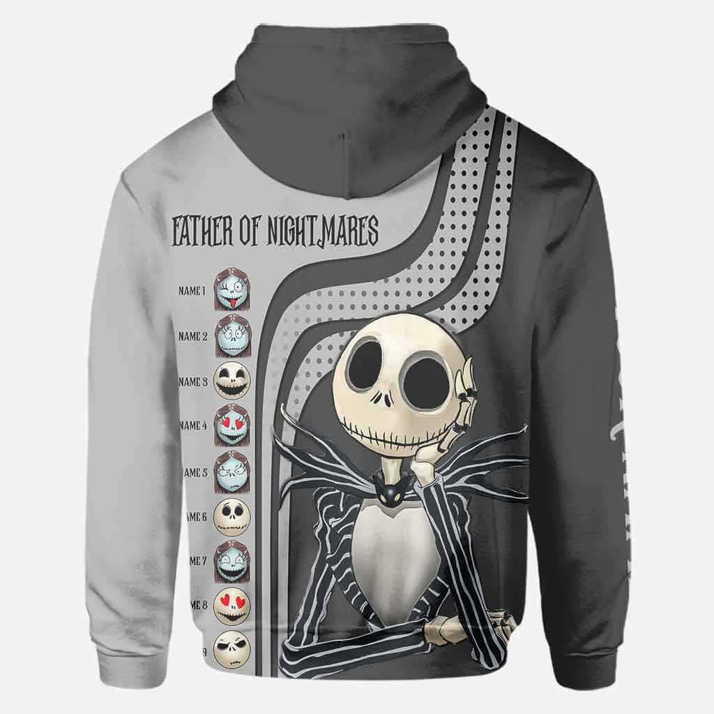 Personalized Father of Nightmares Hoodie Custom Name Gift for Dad All Over Shirt GradoCreations