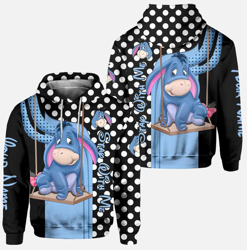 Personalized Eeyore Mouse Hoodie and Leggings Set for Kids Hoodie & Leggings GradoCreations
