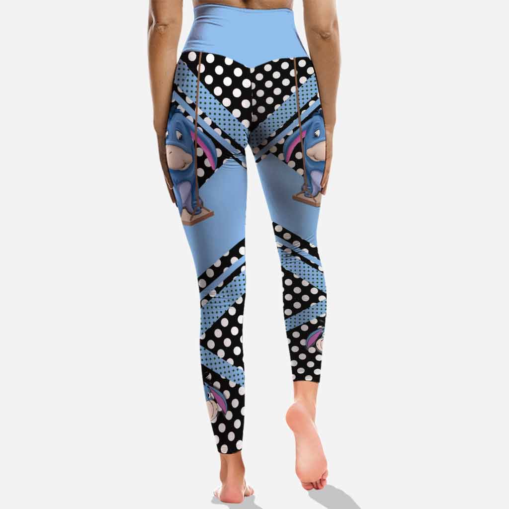 Personalized Eeyore Mouse Hoodie and Leggings Set for Kids Hoodie & Leggings GradoCreations