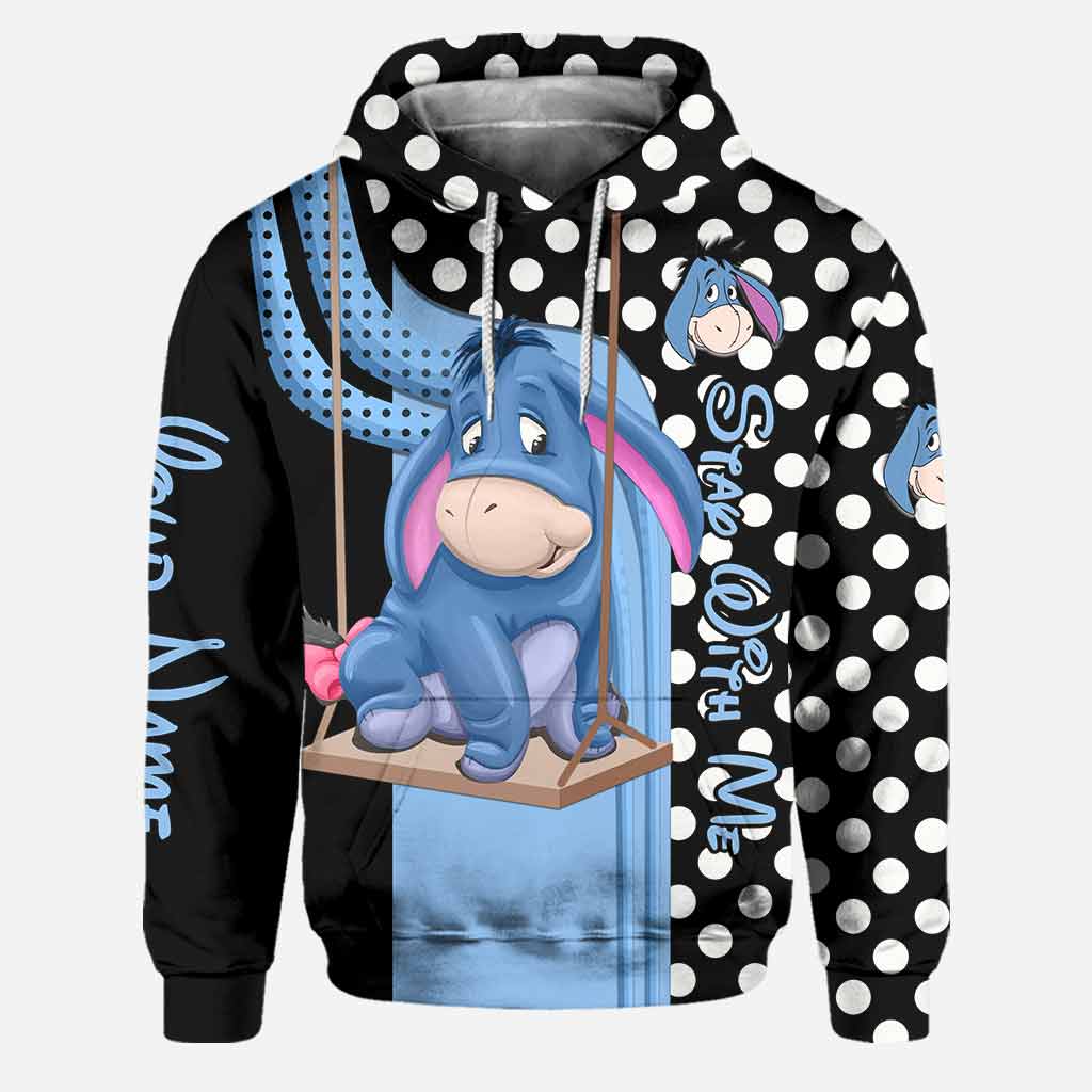 Personalized Eeyore Mouse Hoodie and Leggings Set for Kids Hoodie & Leggings GradoCreations
