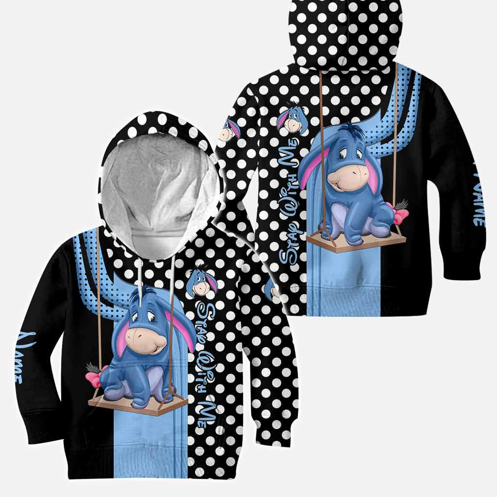 Personalized Eeyore Mouse Hoodie and Leggings Set for Kids Hoodie & Leggings GradoCreations