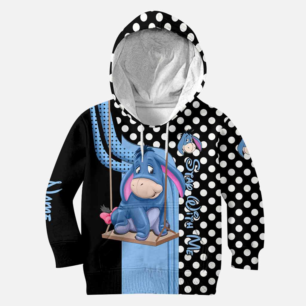 Personalized Eeyore Mouse Hoodie and Leggings Set for Kids Hoodie & Leggings GradoCreations