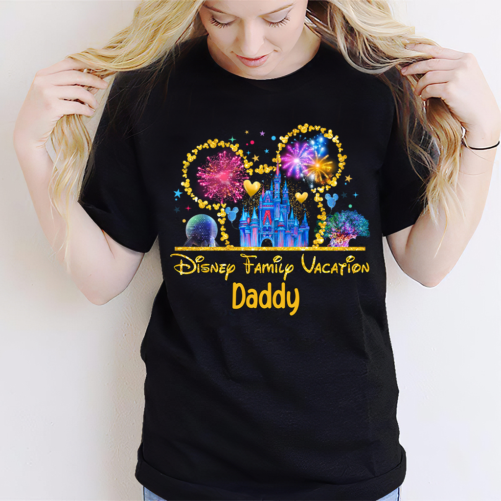 Personalized Disney Family Vacation T-shirt & Hoodie for Dad T-shirt & Hoodie GradoCreations