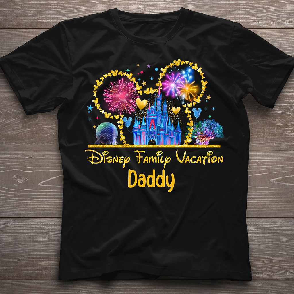 Personalized Disney Family Vacation T-shirt & Hoodie for Dad T-shirt & Hoodie GradoCreations