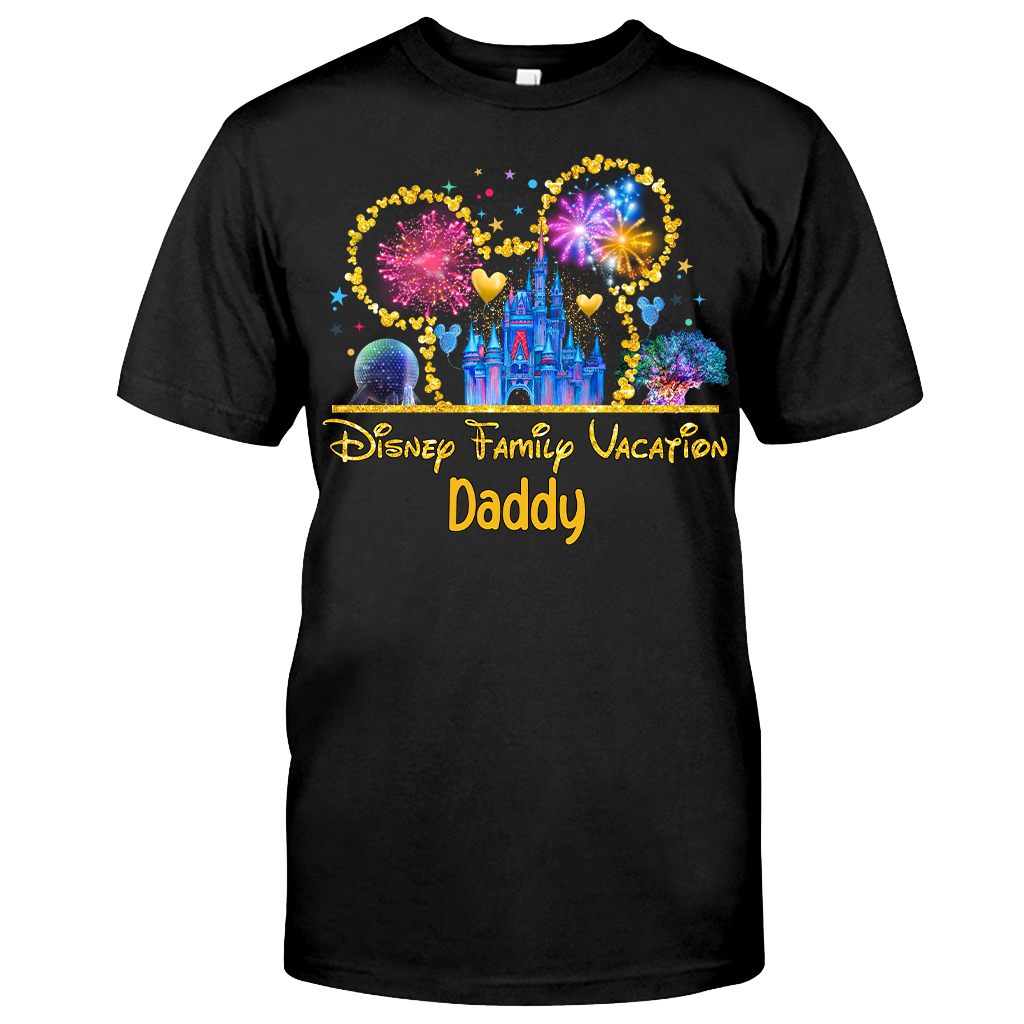 Personalized Disney Family Vacation T-shirt & Hoodie for Dad T-shirt & Hoodie GradoCreations