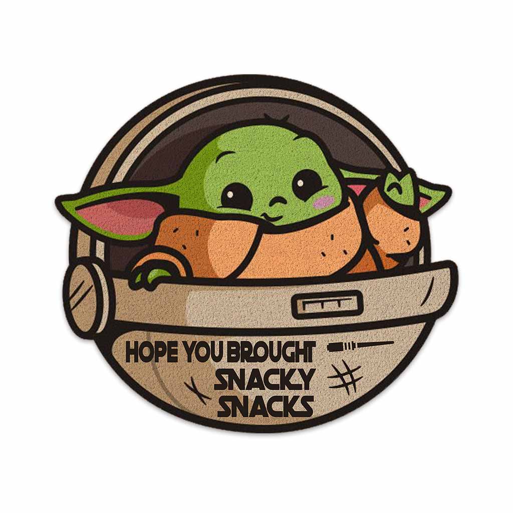 Funny Snacky Snacks Shaped Doormat | Cute Decor for Home Shaped Doormat GradoCreations