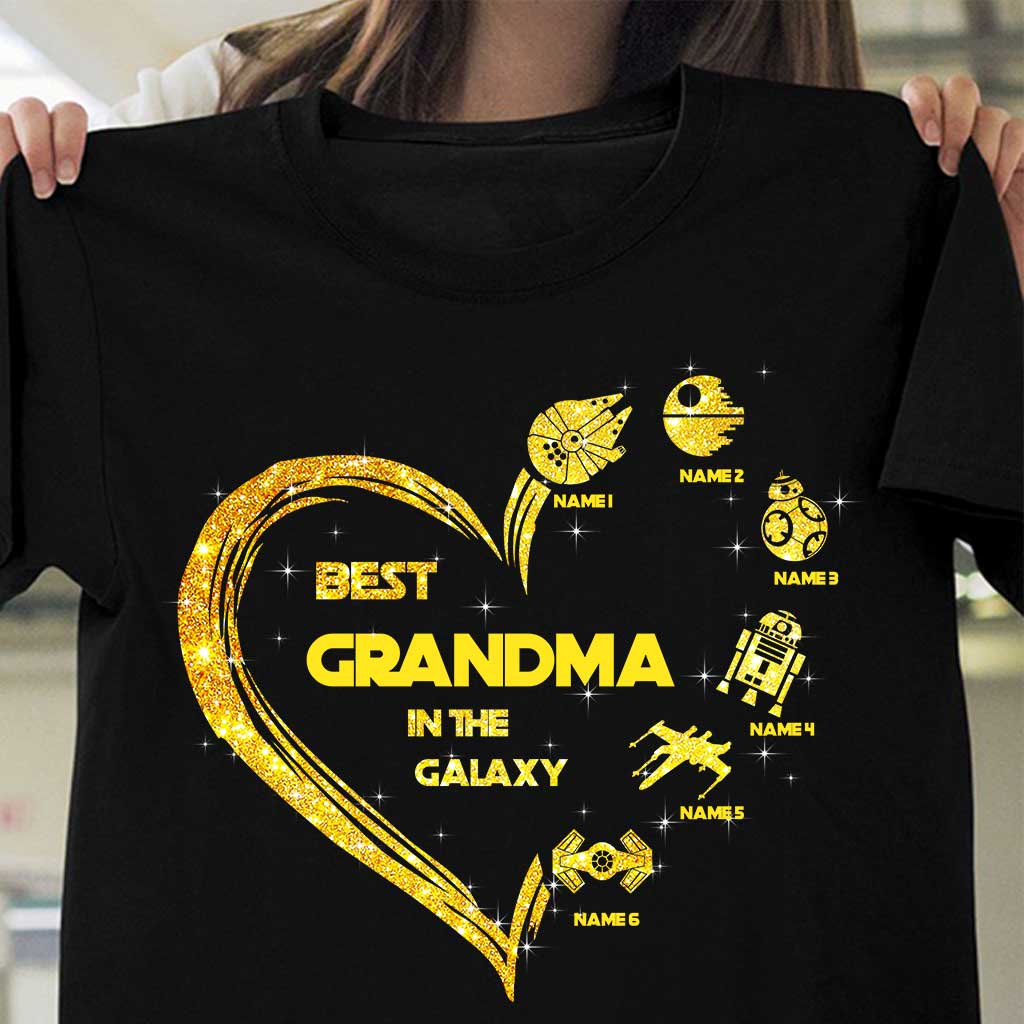 Personalized Best Grandma in the Galaxy T-shirt & Hoodie Gift for Mother's Day T-shirt & Hoodie GradoCreations