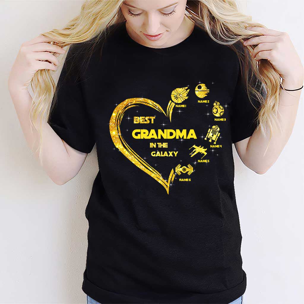 Personalized Best Grandma in the Galaxy T-shirt & Hoodie Gift for Mother's Day T-shirt & Hoodie GradoCreations