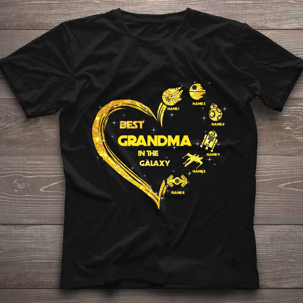 Personalized Best Grandma in the Galaxy T-shirt & Hoodie Gift for Mother's Day T-shirt & Hoodie GradoCreations