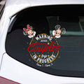 Personalized Disney Couples Trip Warning Decal for Car Decal Full GradoCreations