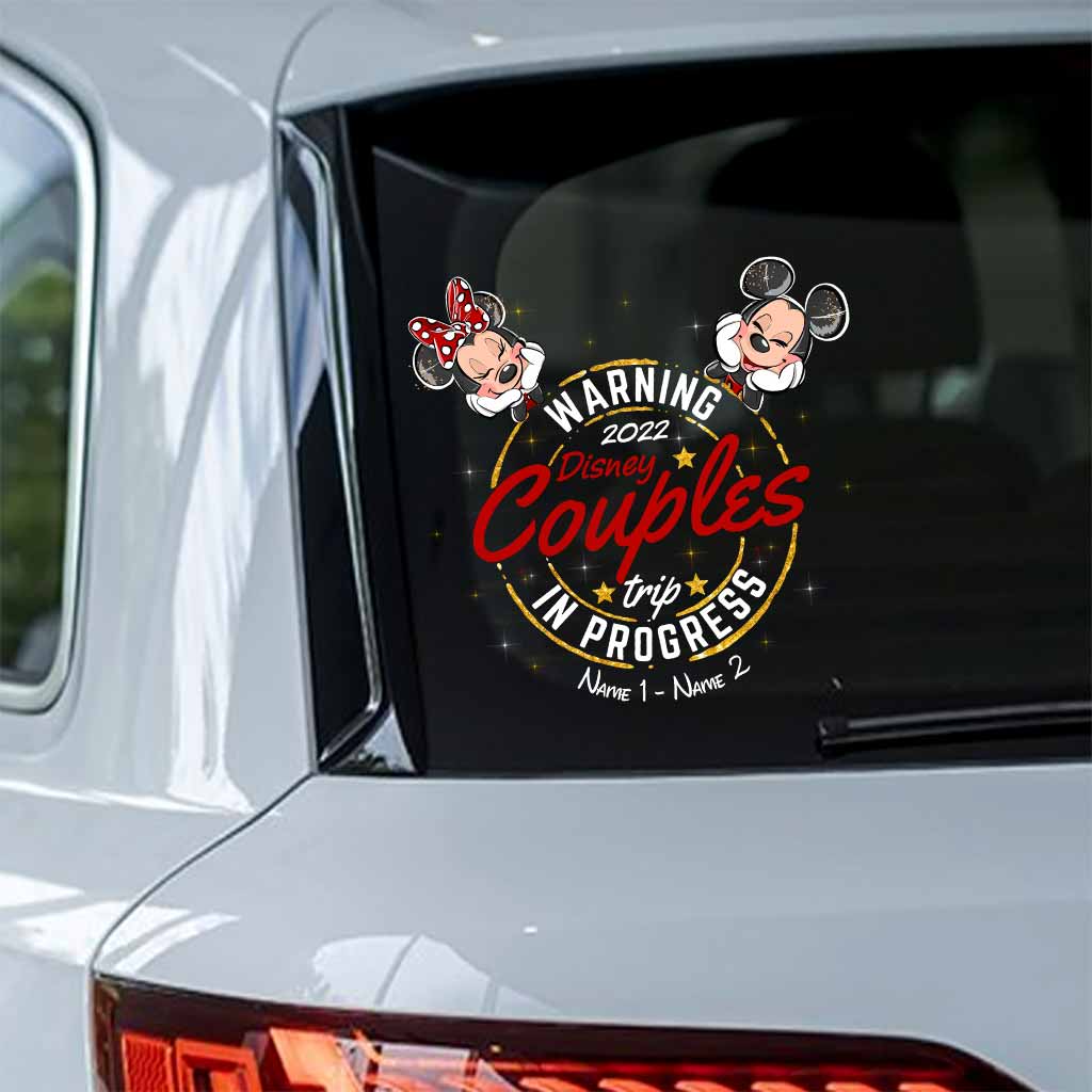 Personalized Disney Couples Trip Warning Decal for Car Decal Full GradoCreations