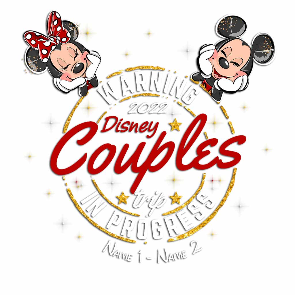 Personalized Disney Couples Trip Warning Decal for Car Decal Full GradoCreations