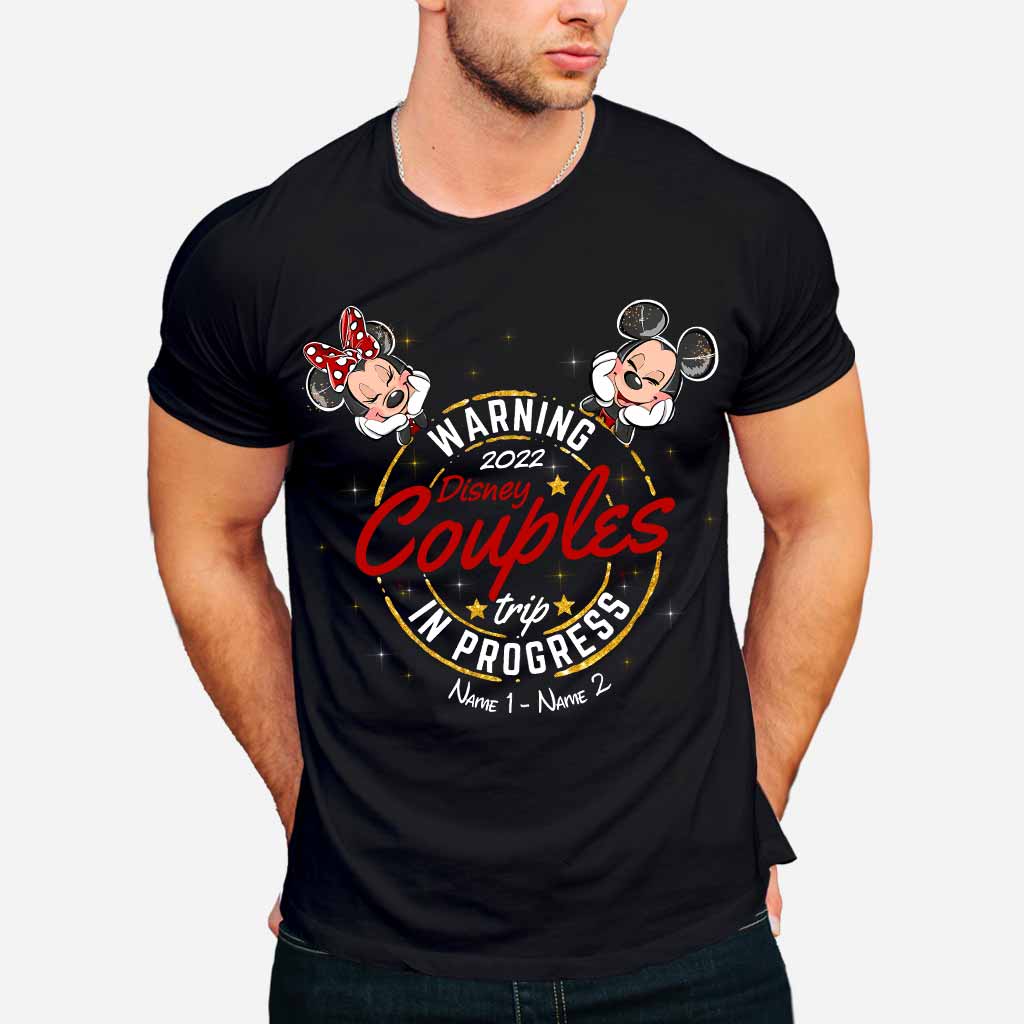 Personalized Disney Couples Trip T-shirt & Hoodie with Names T-shirt & Hoodie GradoCreations