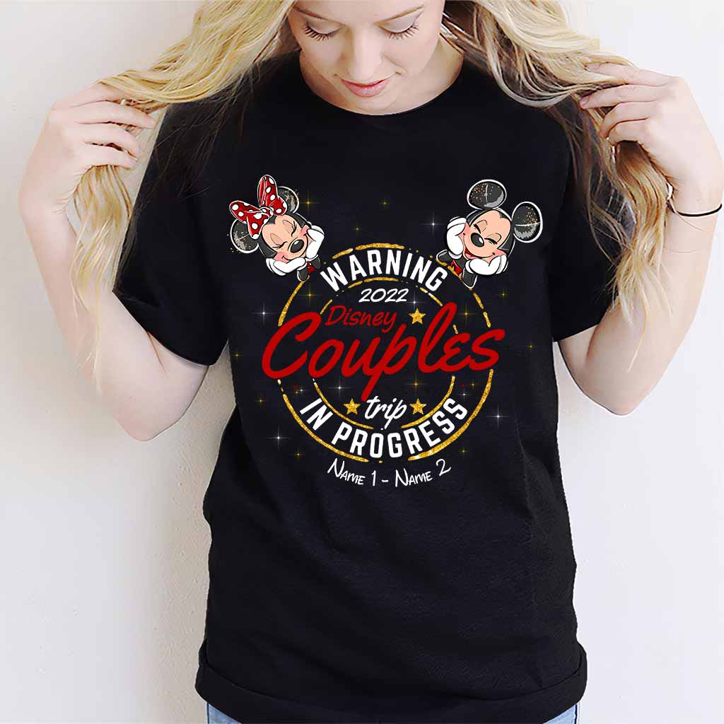 Personalized Disney Couples Trip T-shirt & Hoodie with Names T-shirt & Hoodie GradoCreations