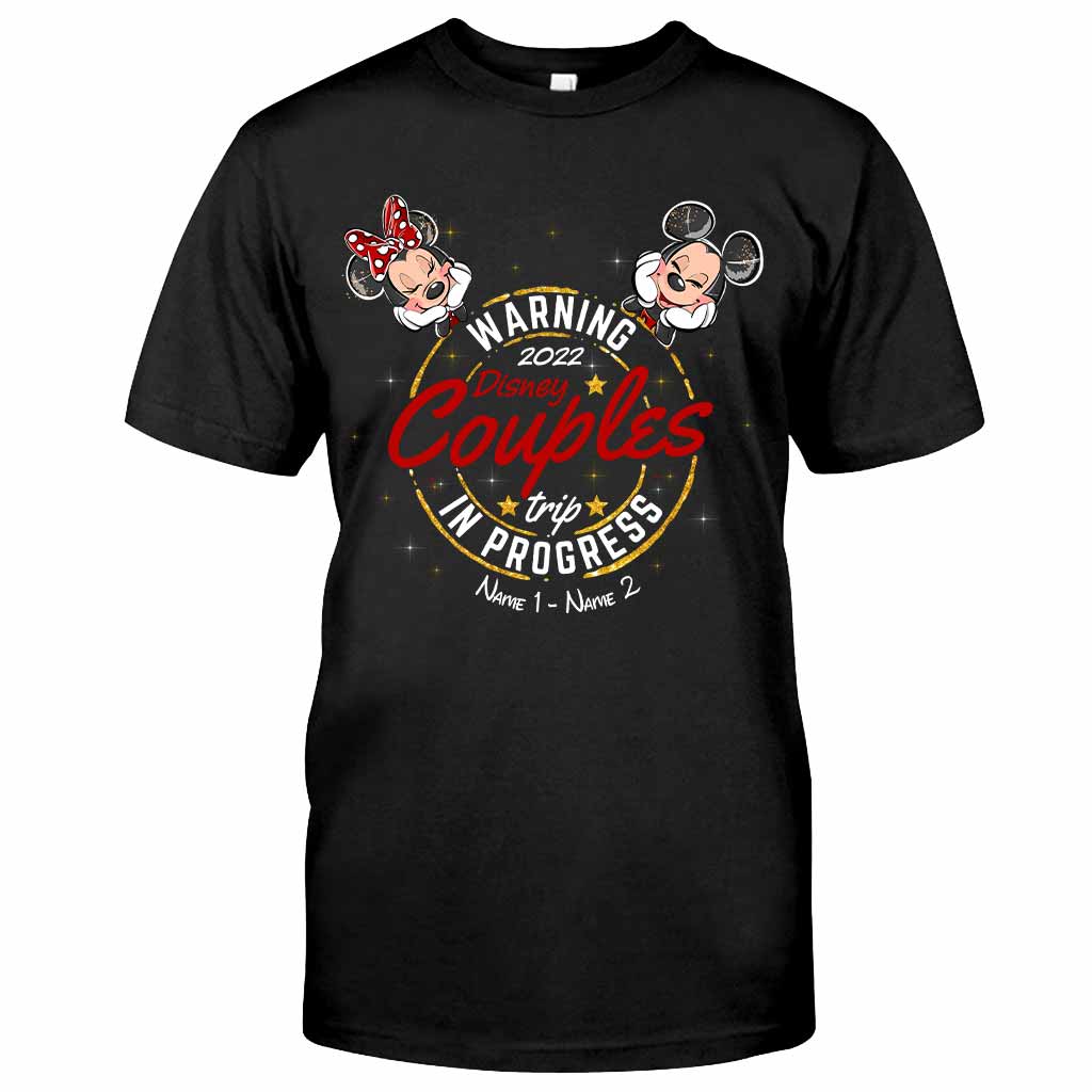 Personalized Disney Couples Trip T-shirt & Hoodie with Names T-shirt & Hoodie GradoCreations