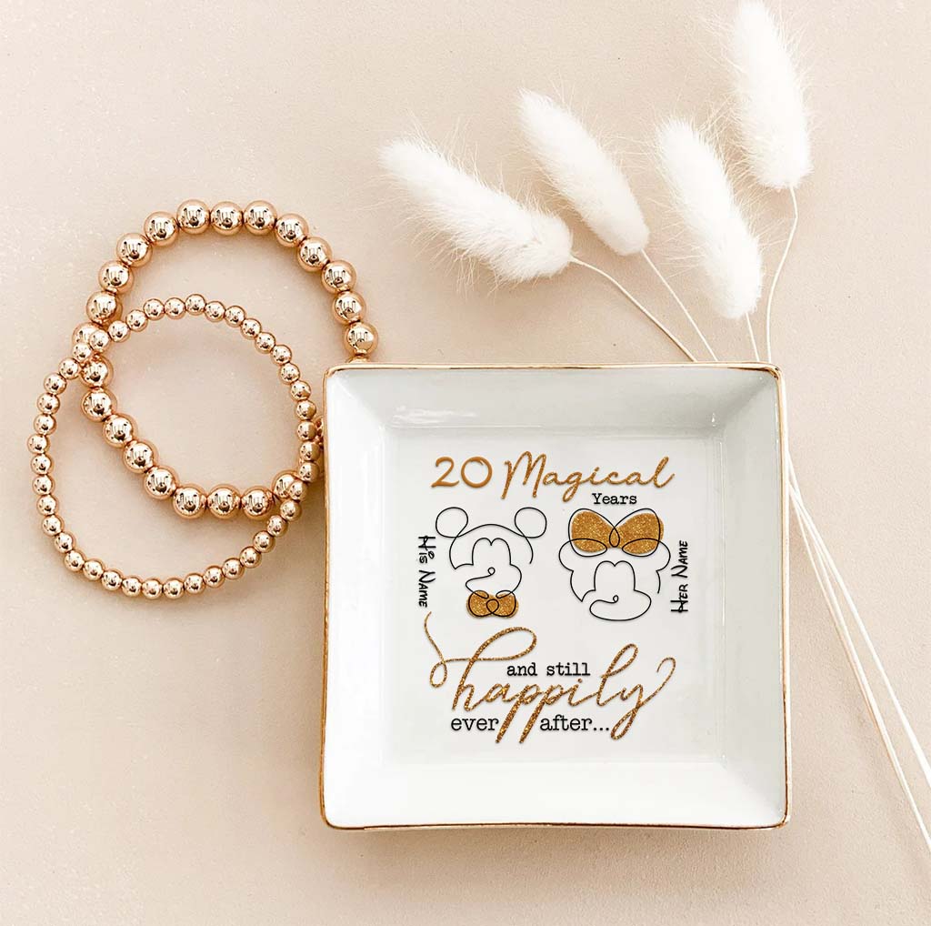 Personalized Couple Jewelry Dish Custom Name Gift for Anniversary Jewelry Dish GradoCreations