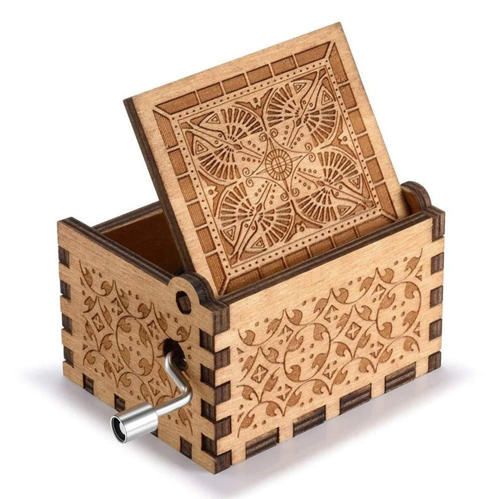 Personalized Hand Crank Music Box for Couples Gift Anniversary Hand Crank Music Box GradoCreations
