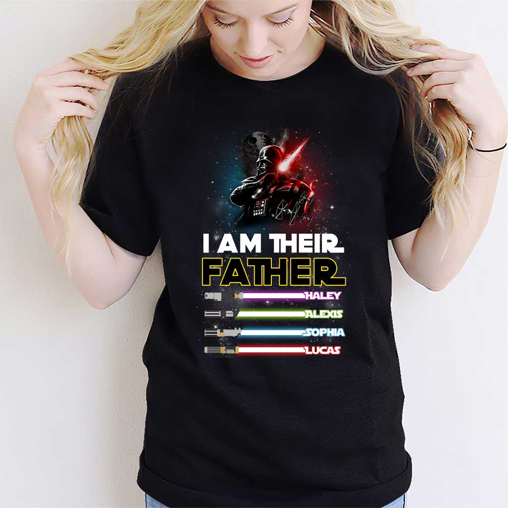 Personalized Father T-shirt & Hoodie with Custom Names | Father's Day Gift T-shirt & Hoodie GradoCreations