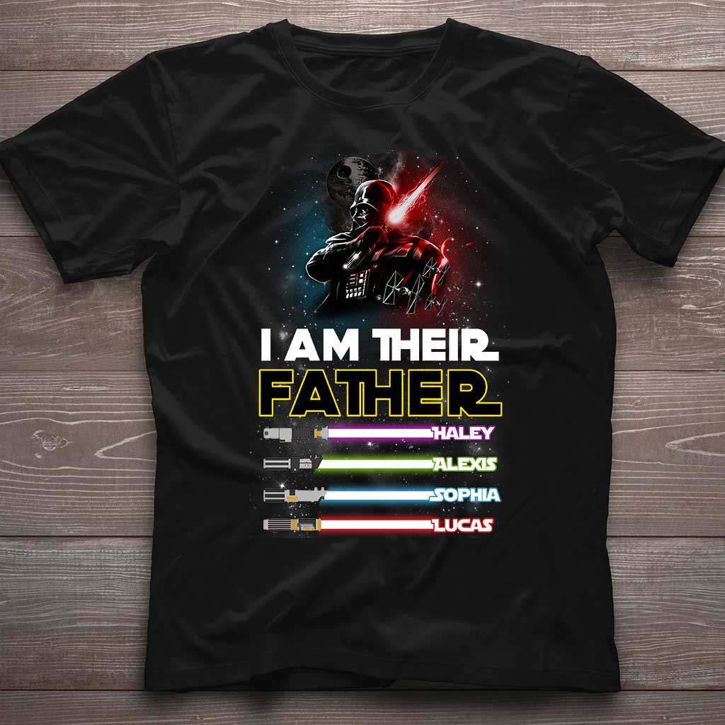 Personalized Father T-shirt & Hoodie with Custom Names | Father's Day Gift T-shirt & Hoodie GradoCreations