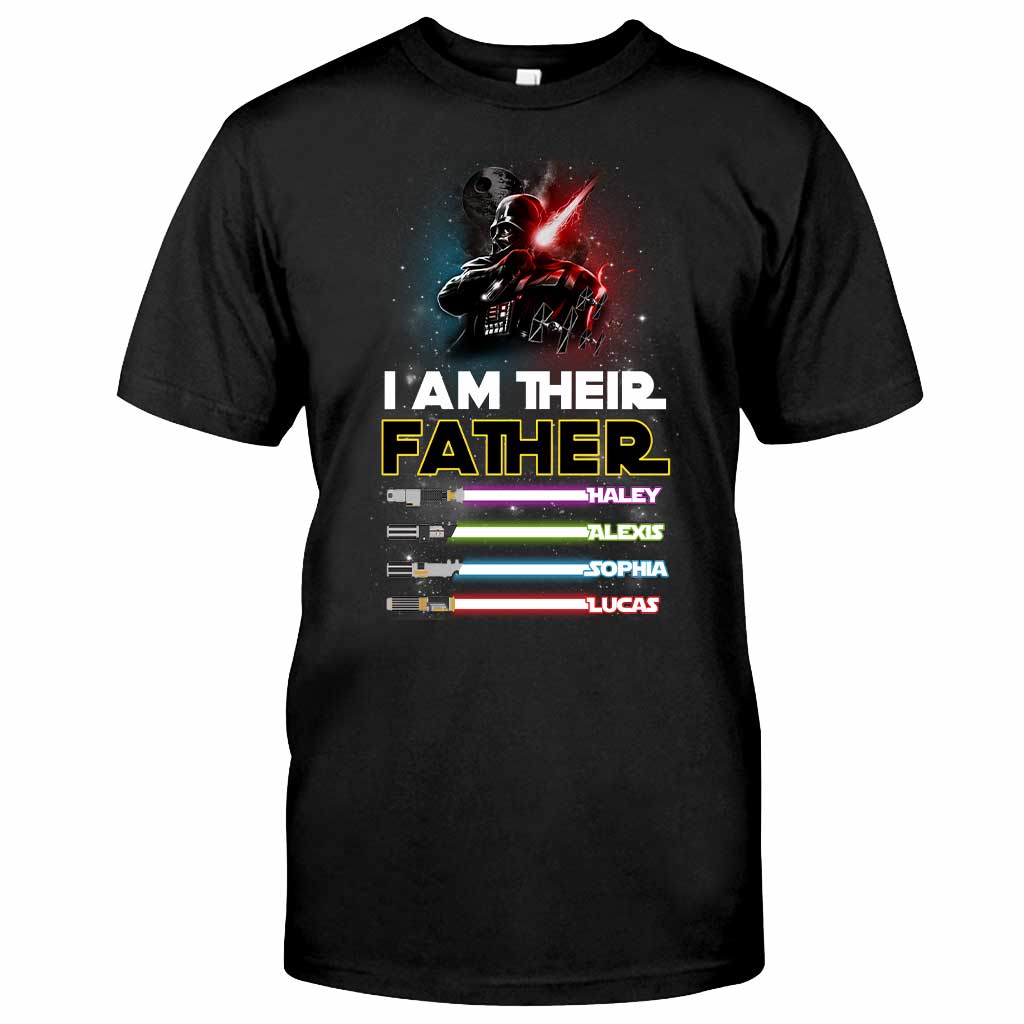Personalized Father T-shirt & Hoodie with Custom Names | Father's Day Gift T-shirt & Hoodie GradoCreations