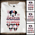 Personalized All American Grandma T-Shirt Hoodie Custom Names Gift T-shirt & Hoodie GradoCreations
