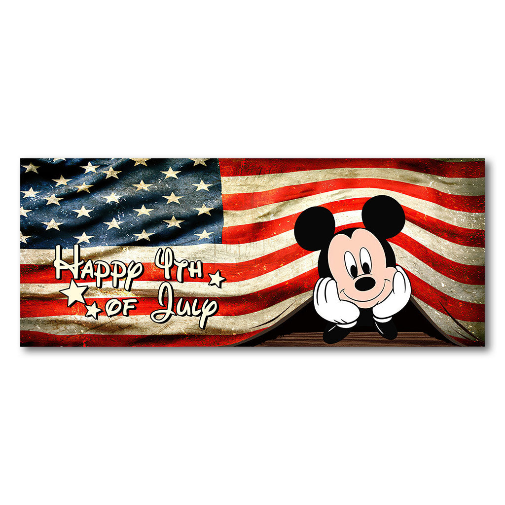 Happy 4th of July Truck Tailgate Decal USA Flag Design Truck Tailgate Decal GradoCreations