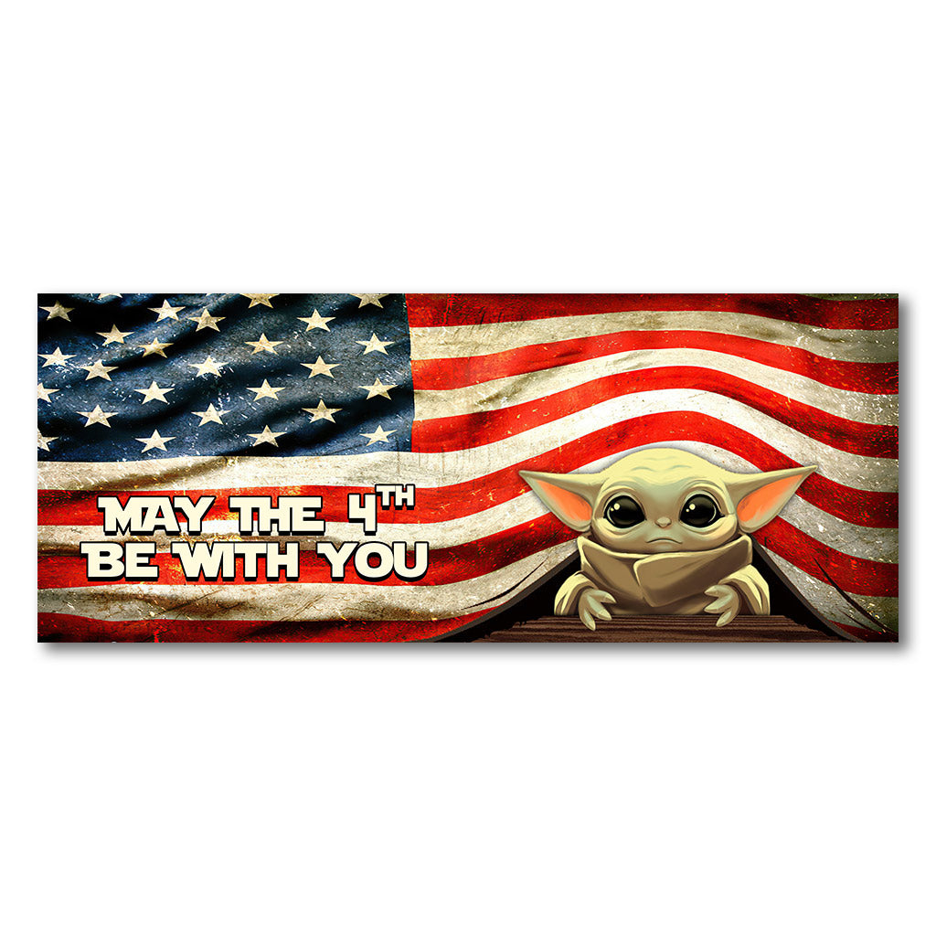 American Flag May The 4th Be With You Truck Tailgate Decal Truck Tailgate Decal GradoCreations