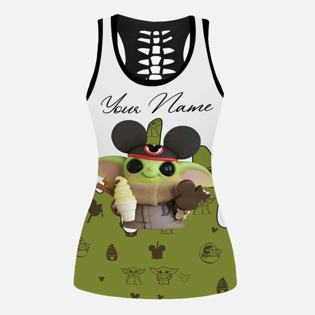Personalized Hollow Tank Top and Leggings Custom Name Gift Hollow Tank & Leggings GradoCreations