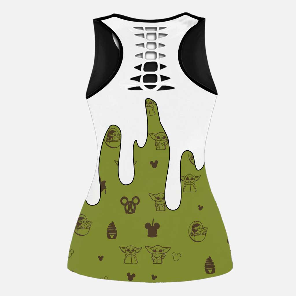 Personalized Hollow Tank Top and Leggings Custom Name Gift Hollow Tank & Leggings GradoCreations