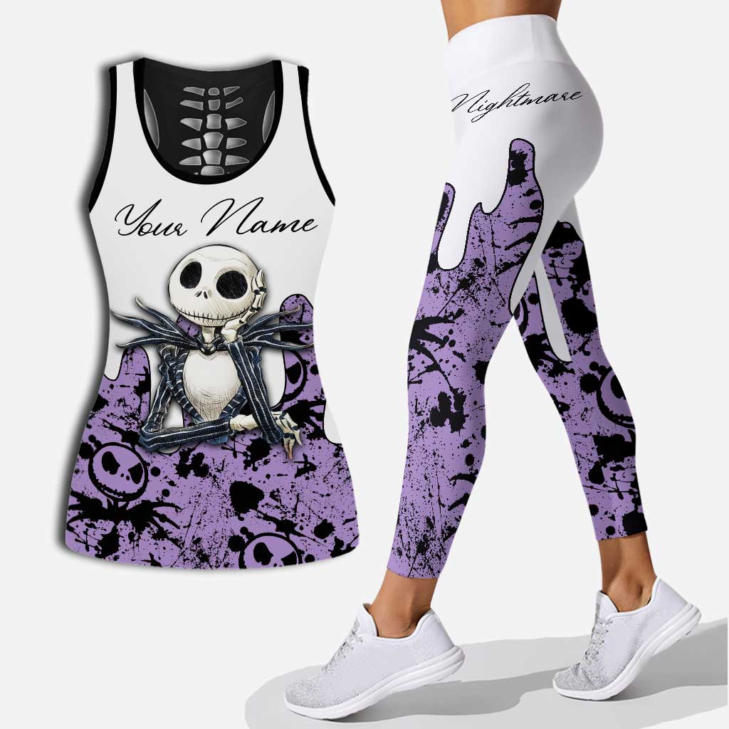 Personalized Nightmare Hollow Tank Top & Leggings Custom Name Gift Hollow Tank & Leggings GradoCreations