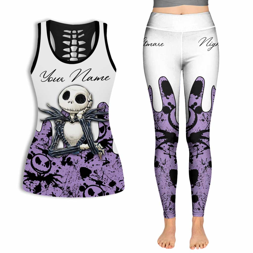 Personalized Nightmare Hollow Tank Top & Leggings Custom Name Gift Hollow Tank & Leggings GradoCreations