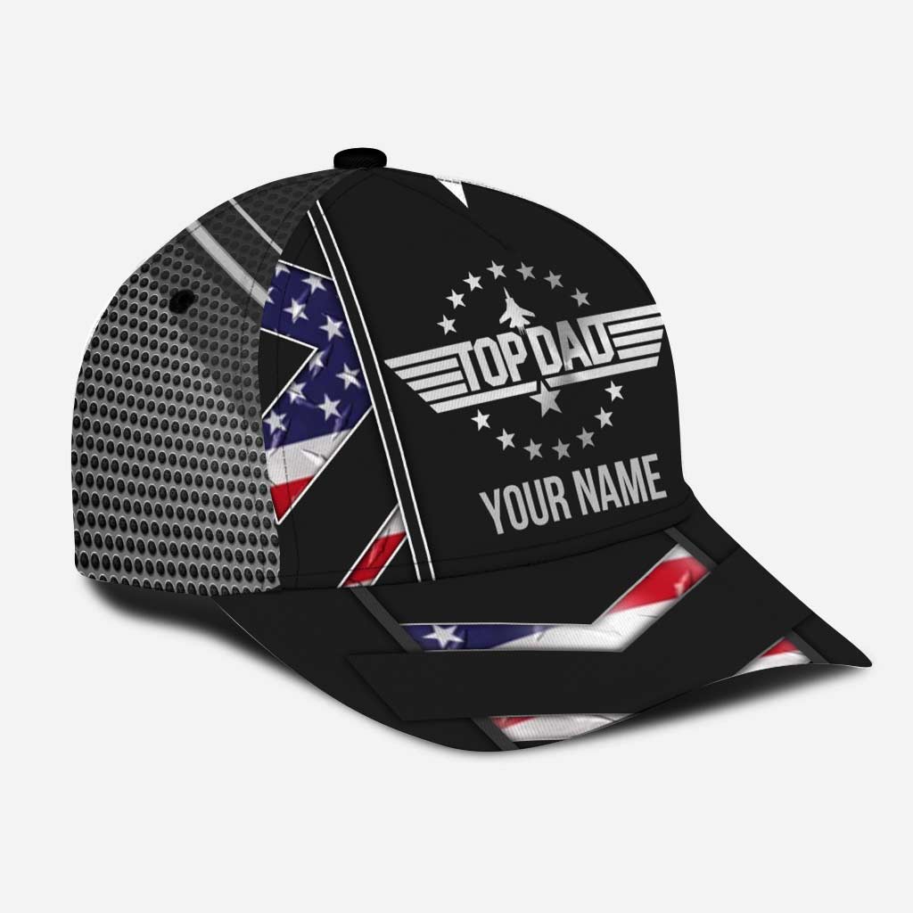 Personalized Independence Day Classic Cap Custom Name Gift for Dad Classic Cap GradoCreations