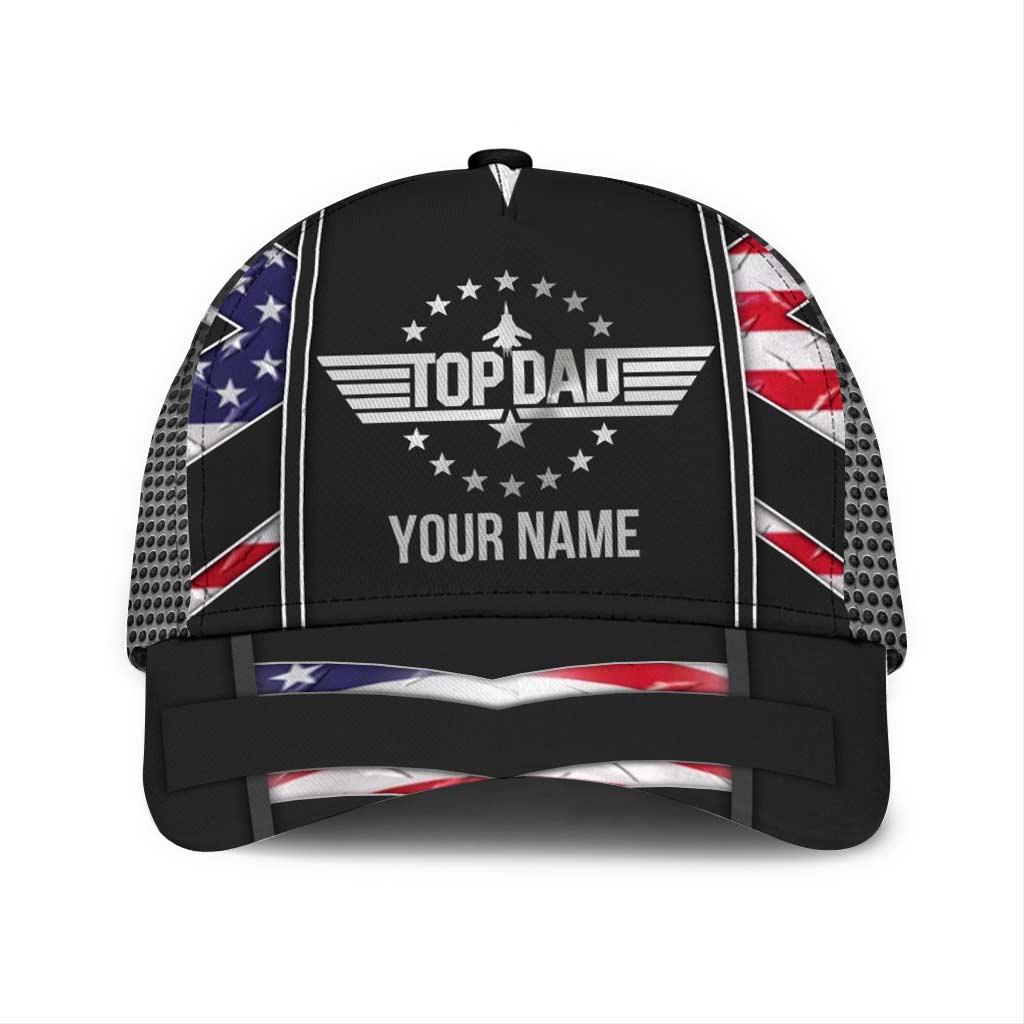 Personalized Independence Day Classic Cap Custom Name Gift for Dad Classic Cap GradoCreations