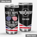 Personalized Independence Day Tumbler Custom Name Gift for Dad Tumbler GradoCreations
