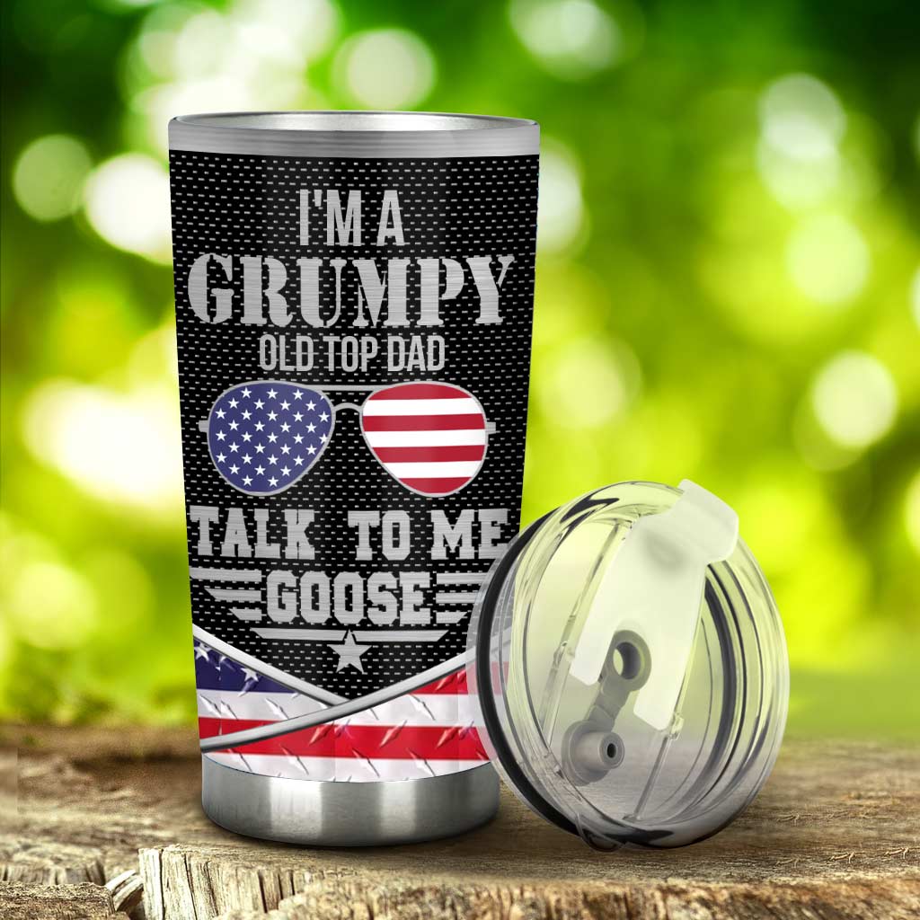 Personalized Independence Day Tumbler Custom Name Gift for Dad Tumbler GradoCreations