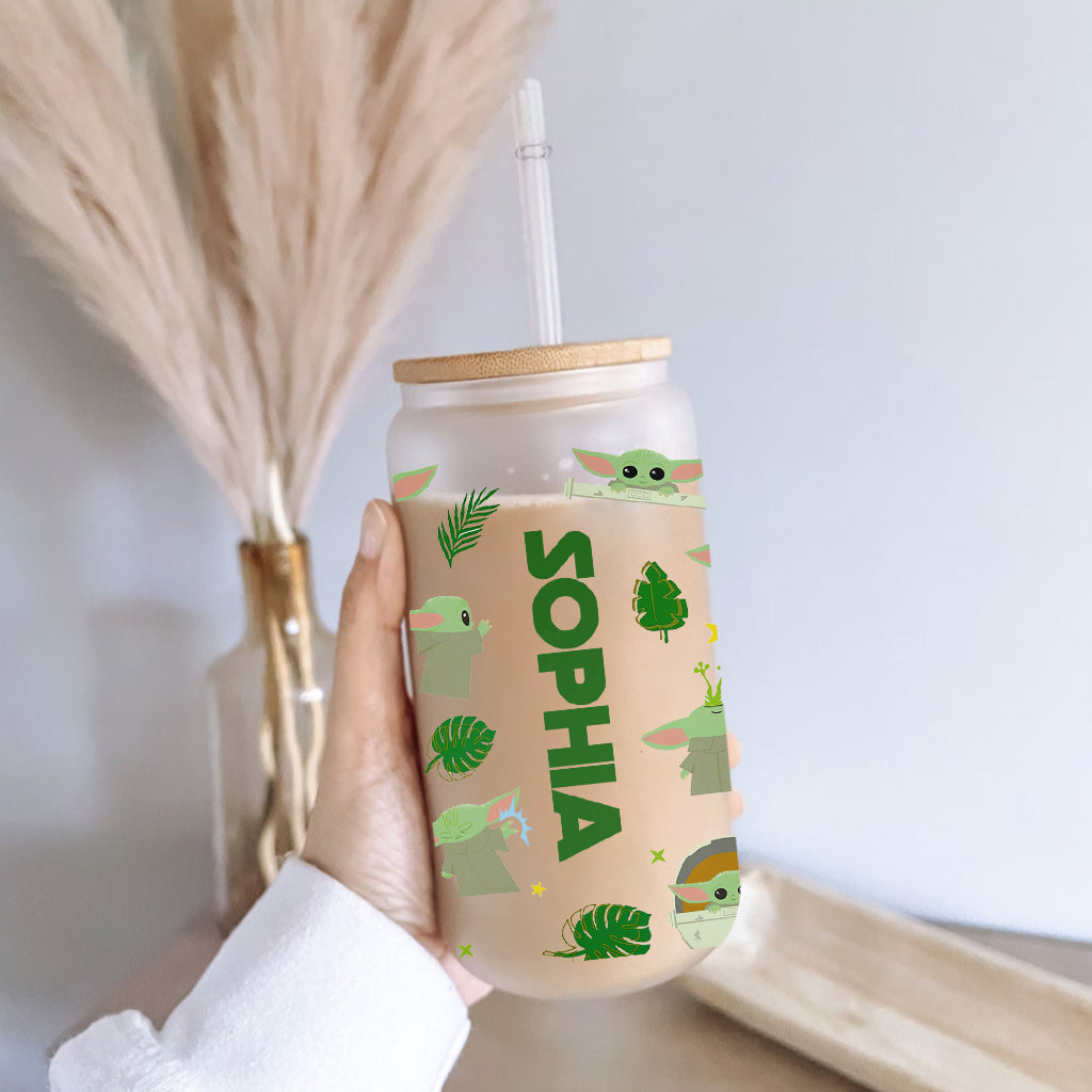 Personalized Can Glass with Straw Funny But First Sippy Sip Gift for Baby Shower Can Glass GradoCreations