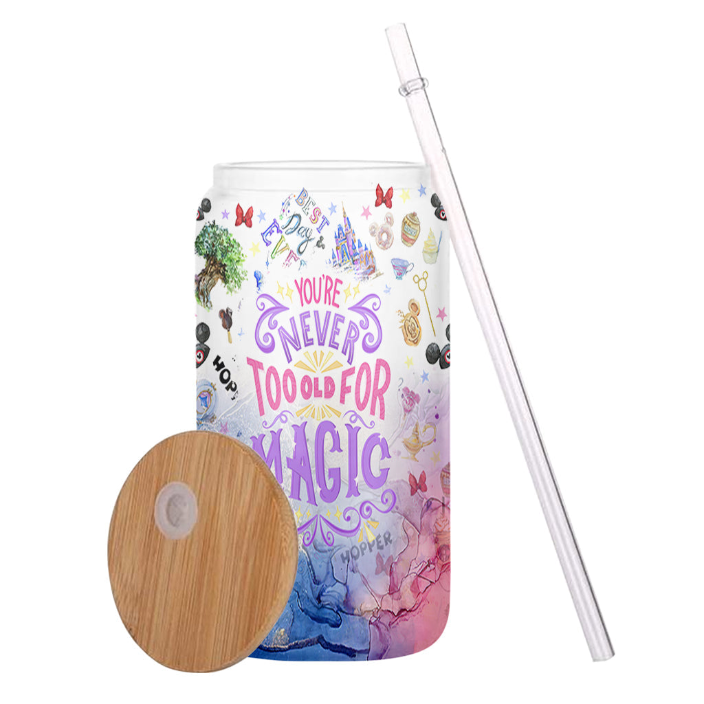 Personalized 16oz Glass Can with Straw Unique Gift for Kids Can Glass GradoCreations