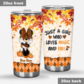 Personalized Fall-Themed Tumbler Custom Name Gift for Halloween and Thanksgiving Tumbler GradoCreations