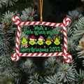 Personalized Grinch Christmas Ornament Custom Family Gift Layers Mix Ornament GradoCreations