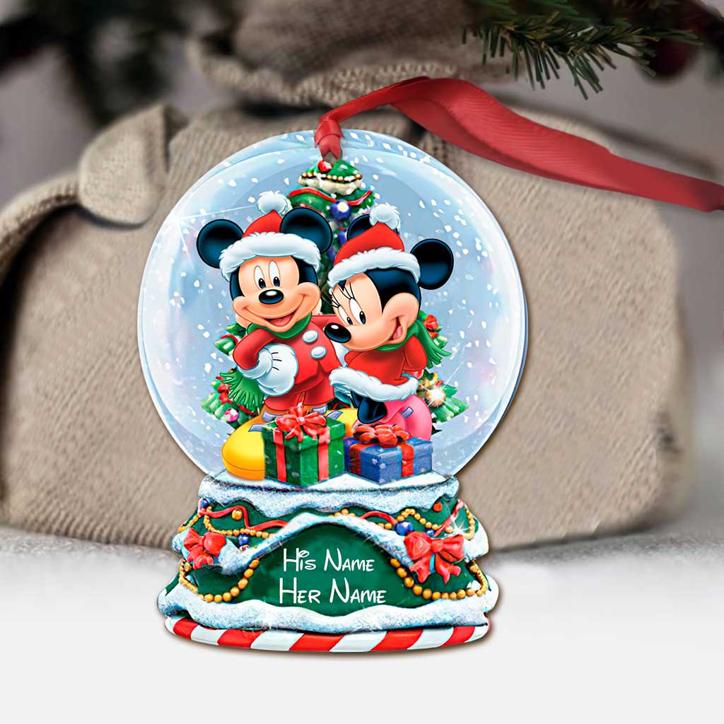 Personalized Mickey Mouse Christmas Ornament Custom Name Holiday Gift Ornament GradoCreations