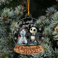 Personalized Nightmare Before Christmas Ornament Custom Names Gift Layers Mix Ornament GradoCreations