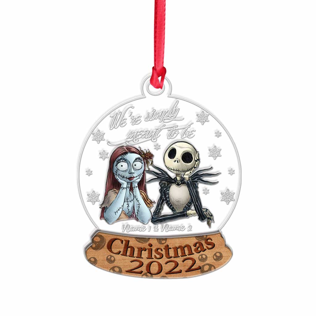 Personalized Nightmare Before Christmas Ornament Custom Names Gift Layers Mix Ornament GradoCreations