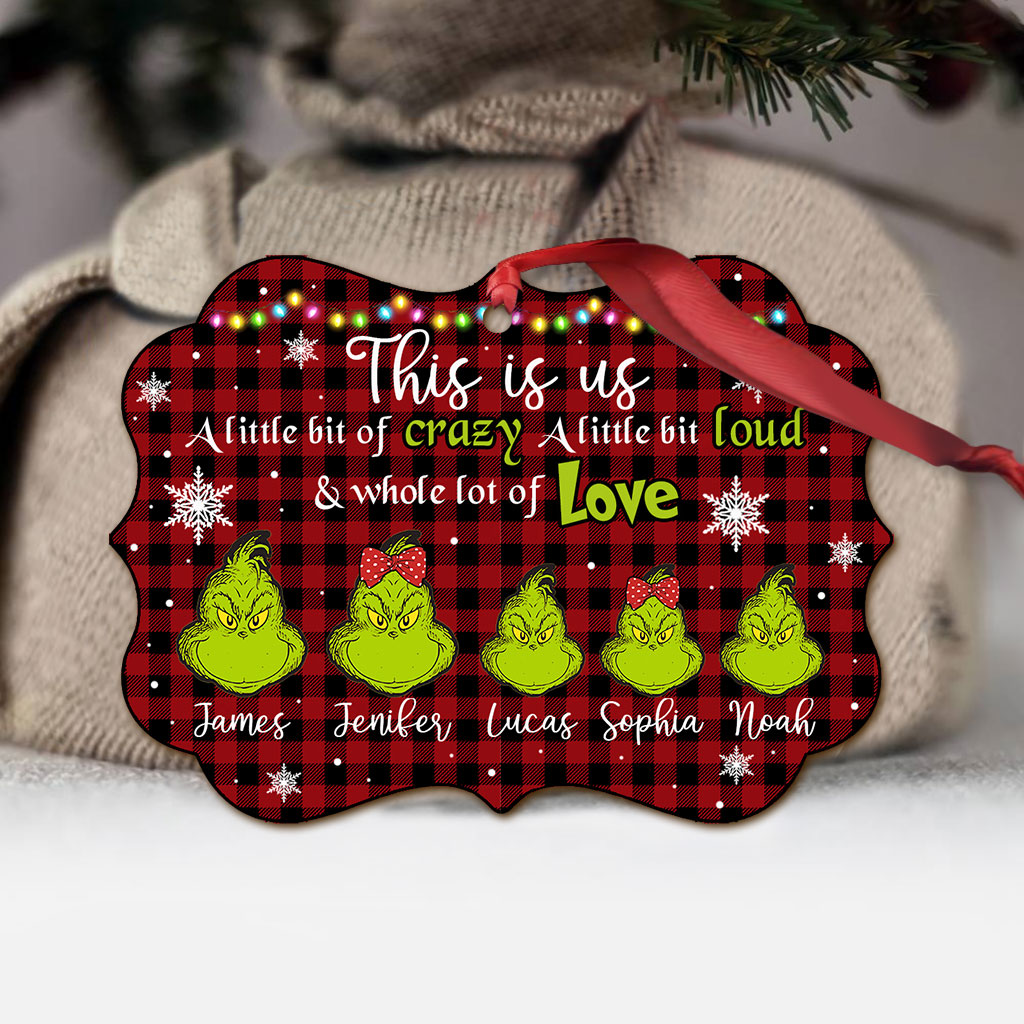 Personalized Christmas Ornament Custom Name Grinch Holiday Decor Ornament GradoCreations