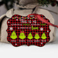 Personalized Christmas Ornament Custom Name Grinch Holiday Decor Ornament GradoCreations
